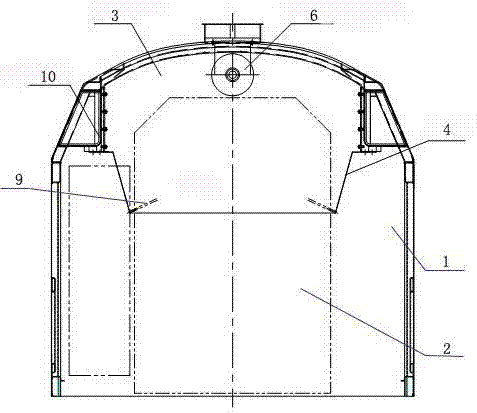 Power chamber sealing structure of dual-fuel locomotive