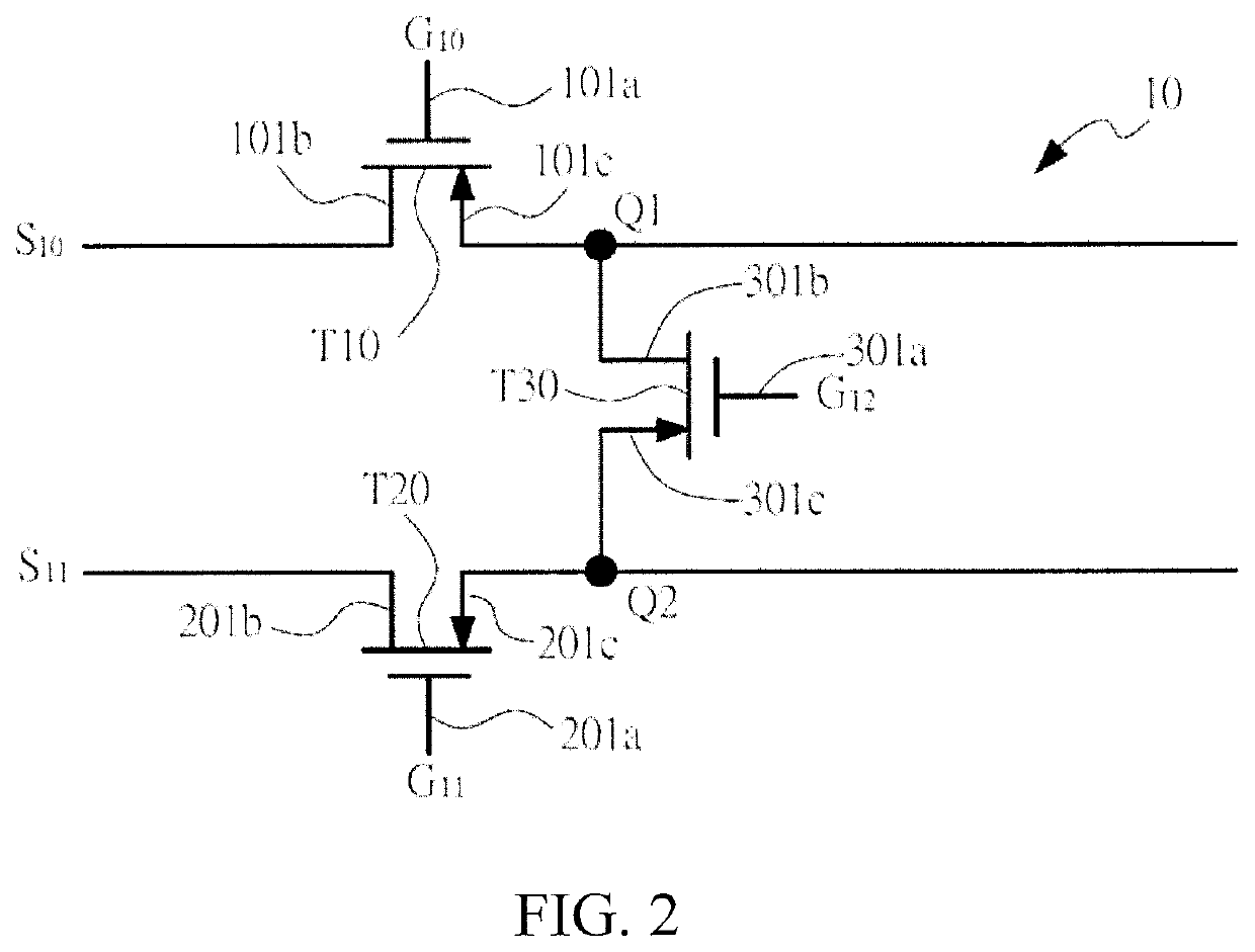 Liquid crystal display (LCD) panel having a charge sharing control and a charge sharing method for LCD panel