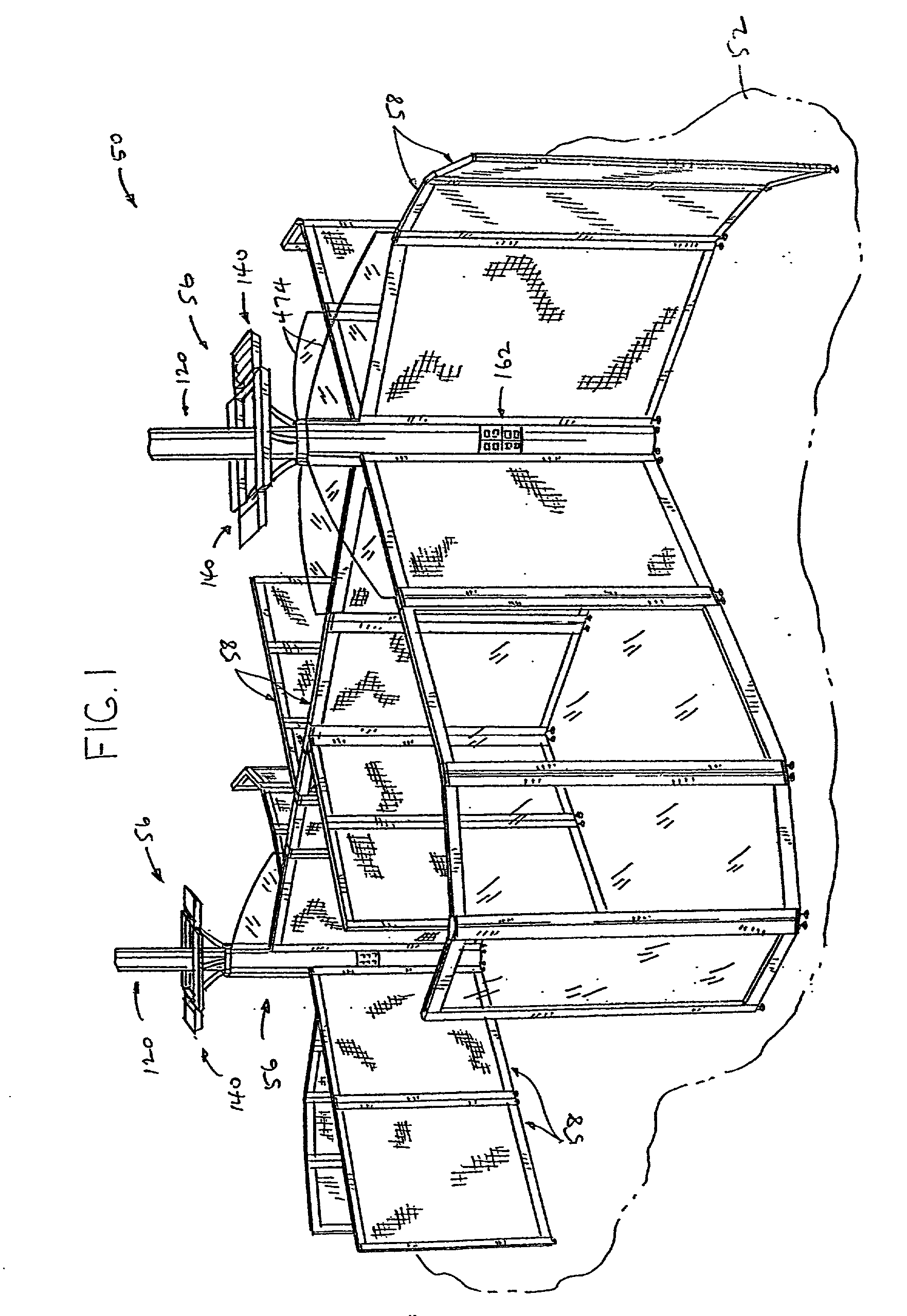 Power and data supply column for a space dividing system