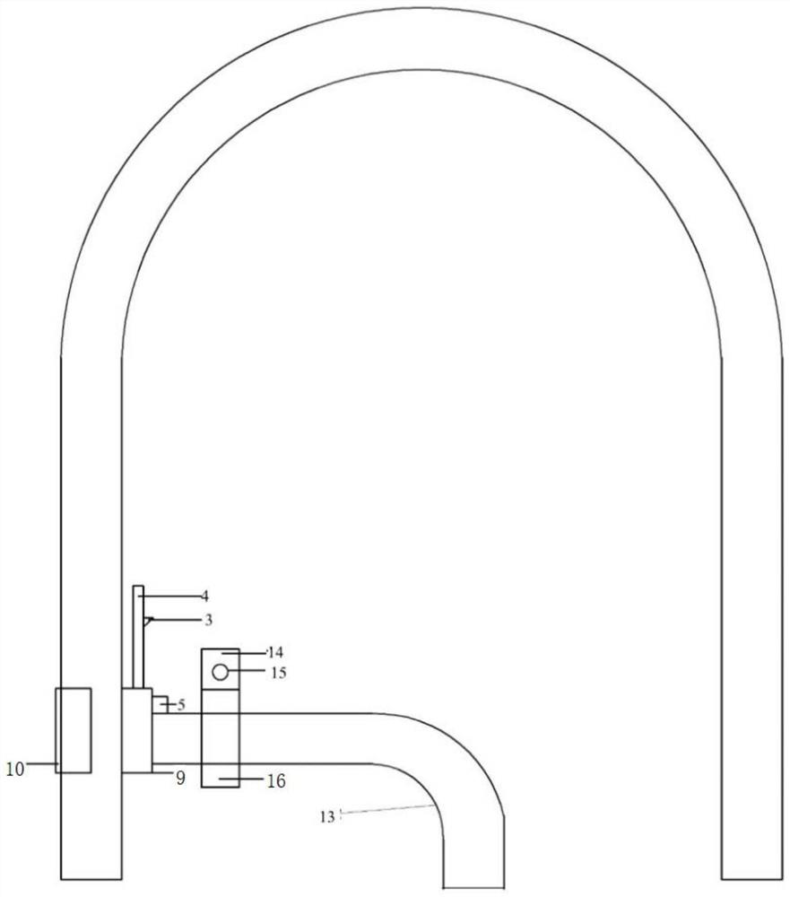 Precise pouring device and efficient construction method for constrained concrete arch