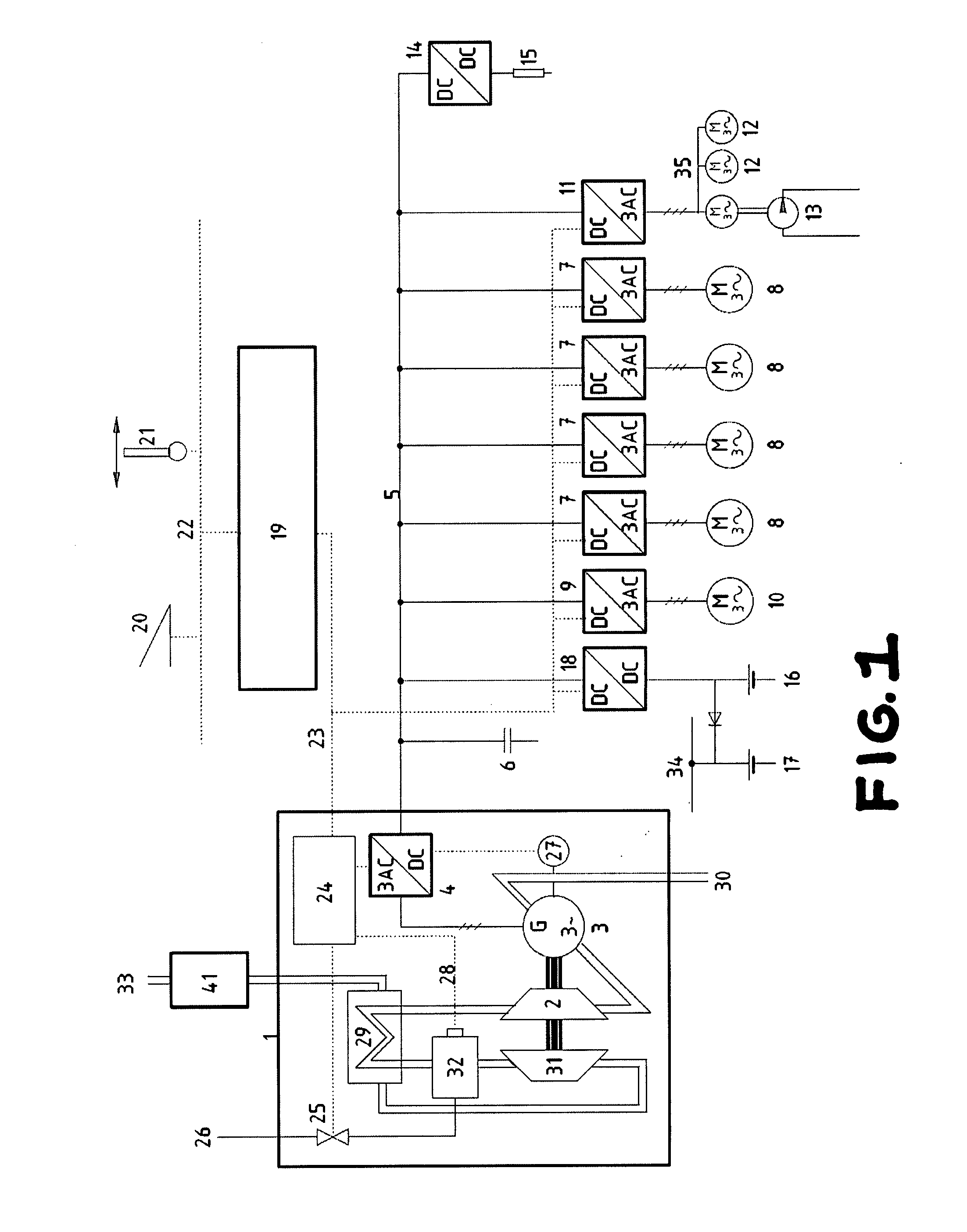 Straddle carrier having a low-emission and low-maintenance turbine drive