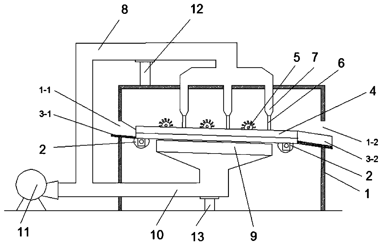 High-efficiency powerful dust cleaner special for cotton textiles