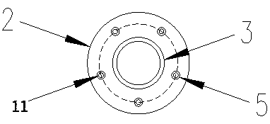 Precast pile and bearing platform fabricated type foundation tenon type flange connecting structure and construction method