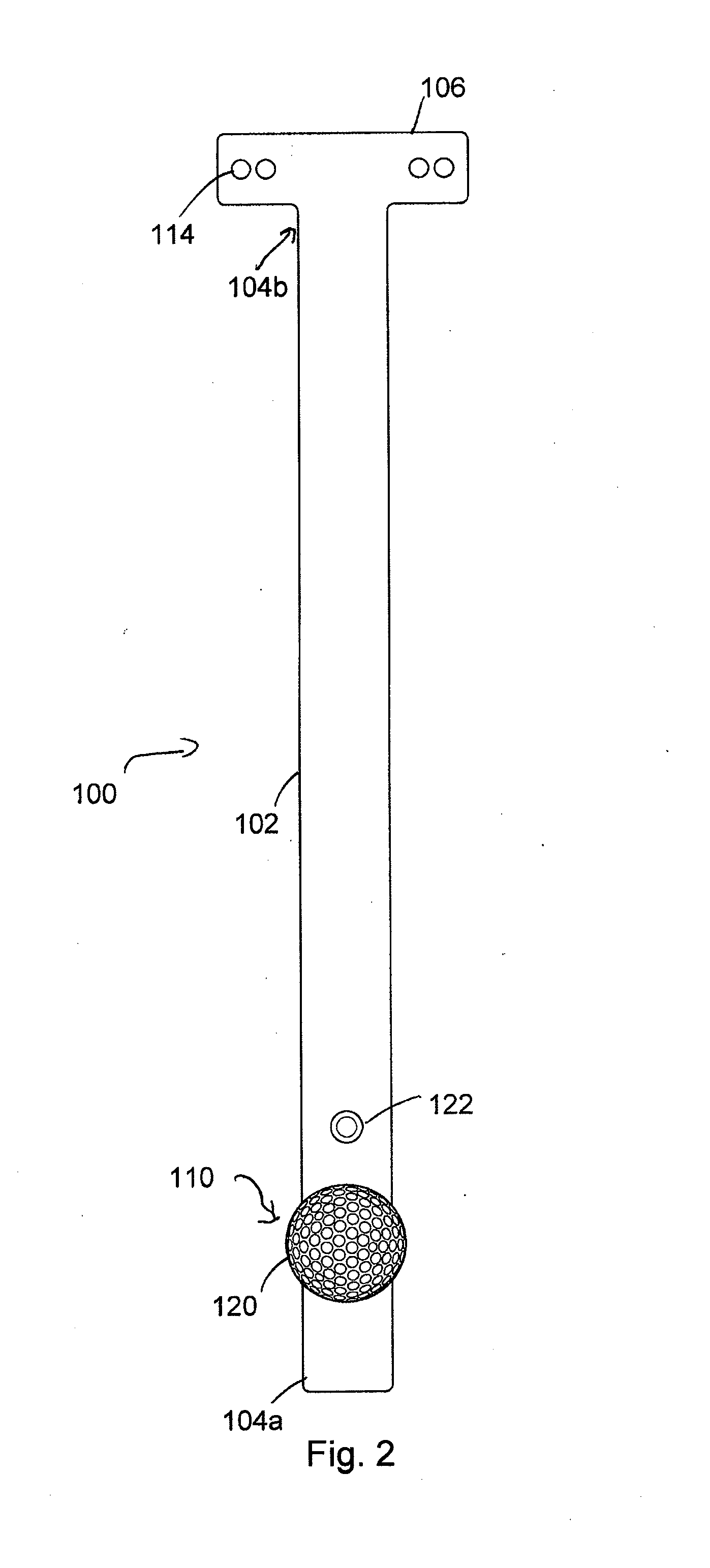 Golf putting training device and method