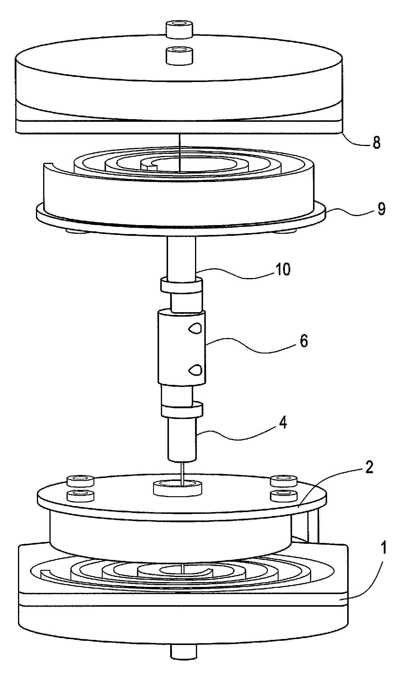 Asynchronous non-constant-pitch spiral scroll-type fluid displacement machine