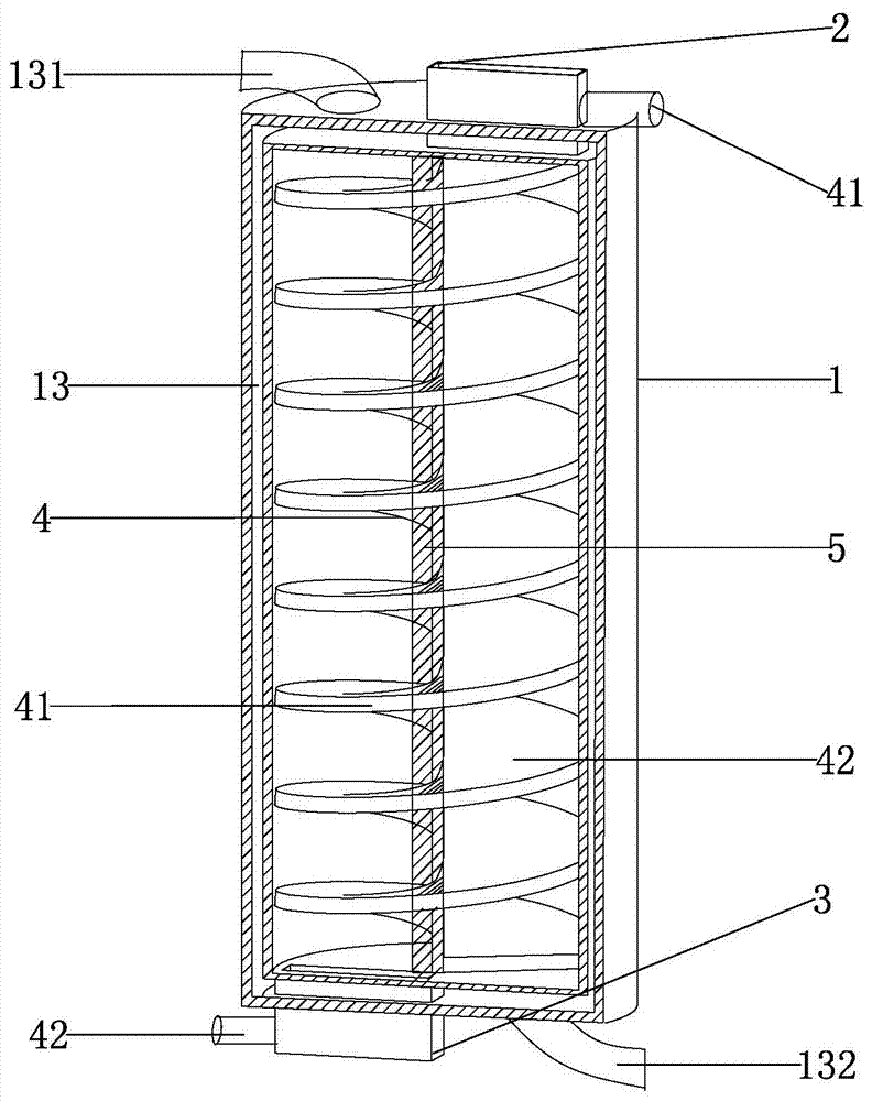 Low-energy-consumption environmentally-friendly magnetized calcination tailing cooling processing system