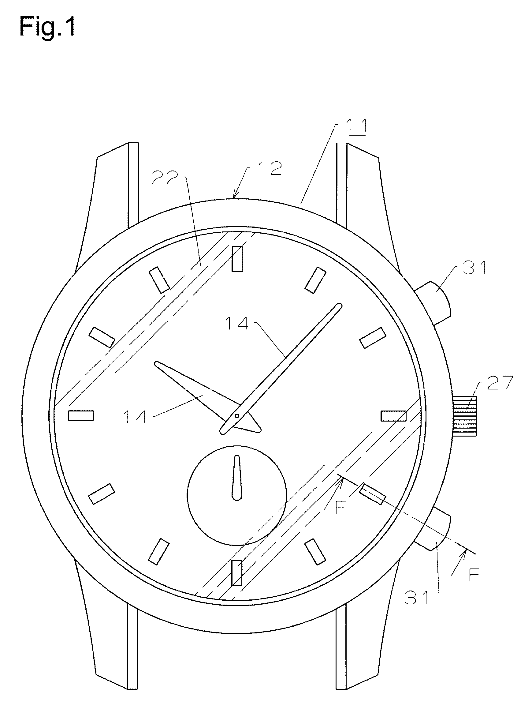 Waterproof device and portable timepiece