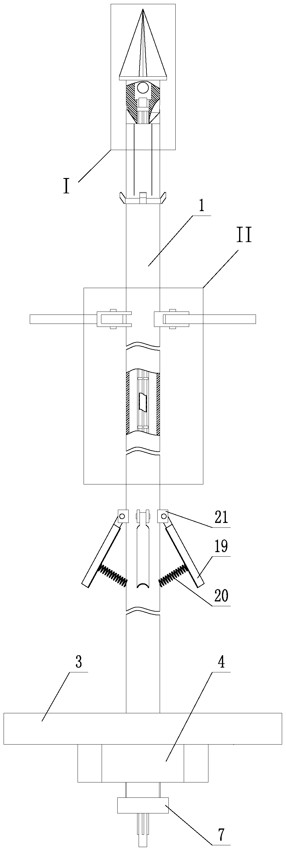 Grouting type anchor rod suitable for soft soil dam and soft soil dam anchoring construction method