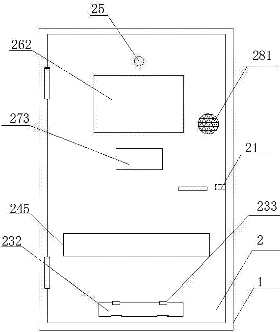 Aluminum alloy door facilitating receiving of express parcel