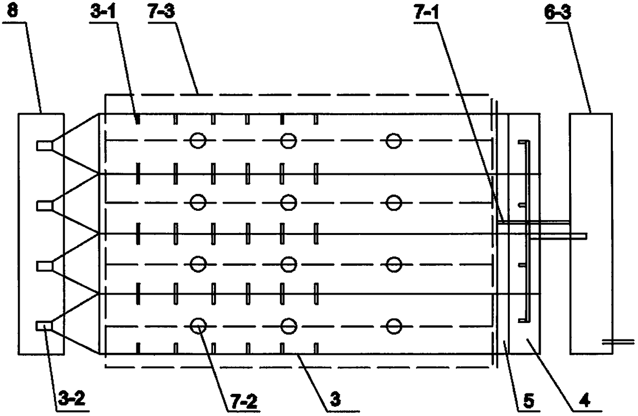 Large-angle side slope simulated scouring test water tank variable in gradient