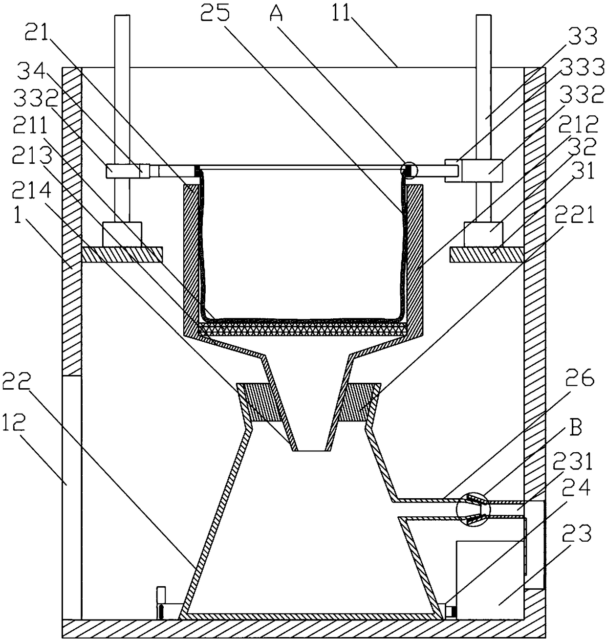 Medicinal liquid extraction device