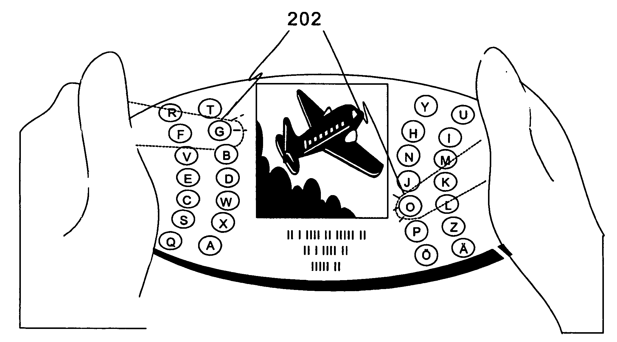 Electronic hand-held device with a back cover keypad and a related method