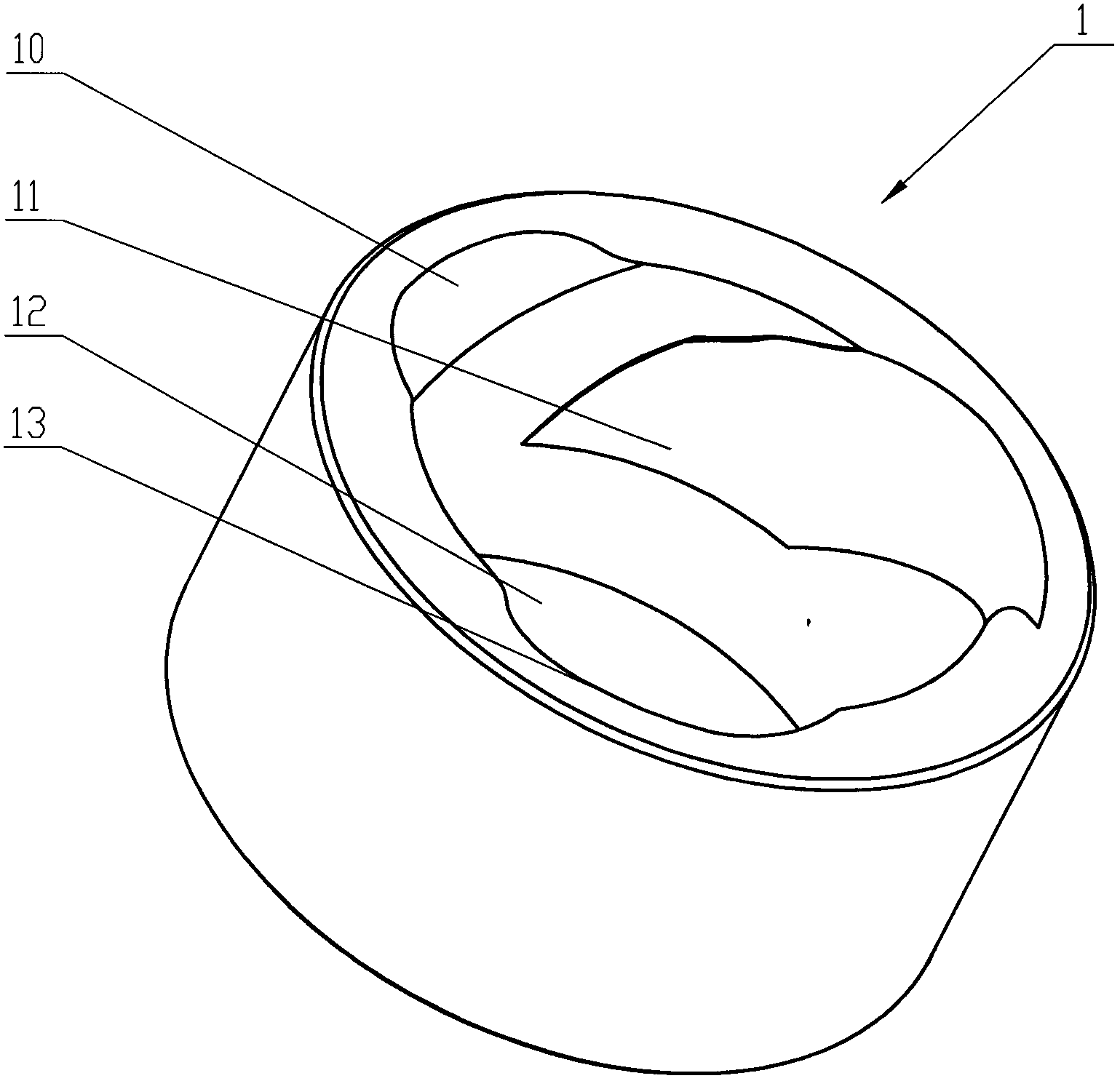 Marine high-pressure spraying nozzle