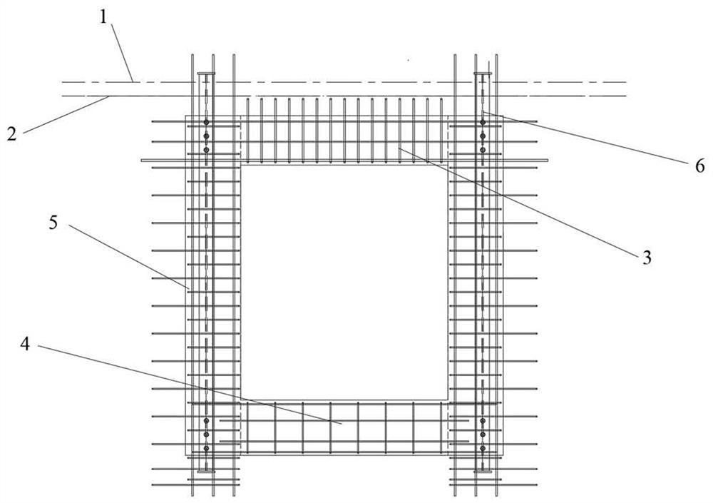 Fabricated combined connecting beam window opening component, structure and manufacturing and construction method