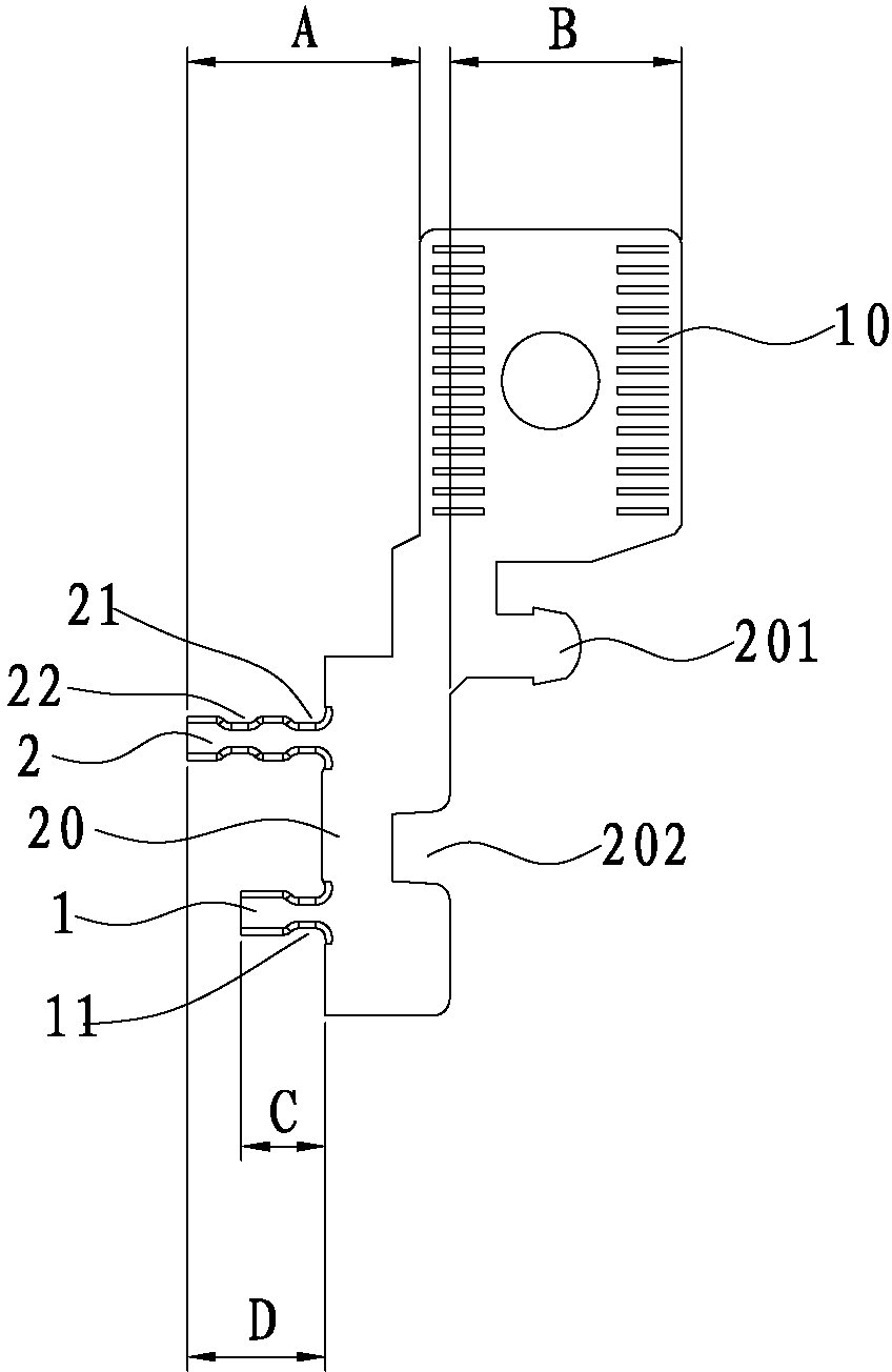 Conducting strip structure