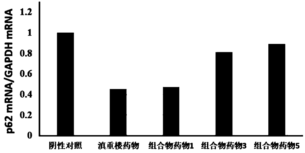 Composition for preparing medicines for treating cervical cancer by replacing Paris polyphylla and testing method for composition