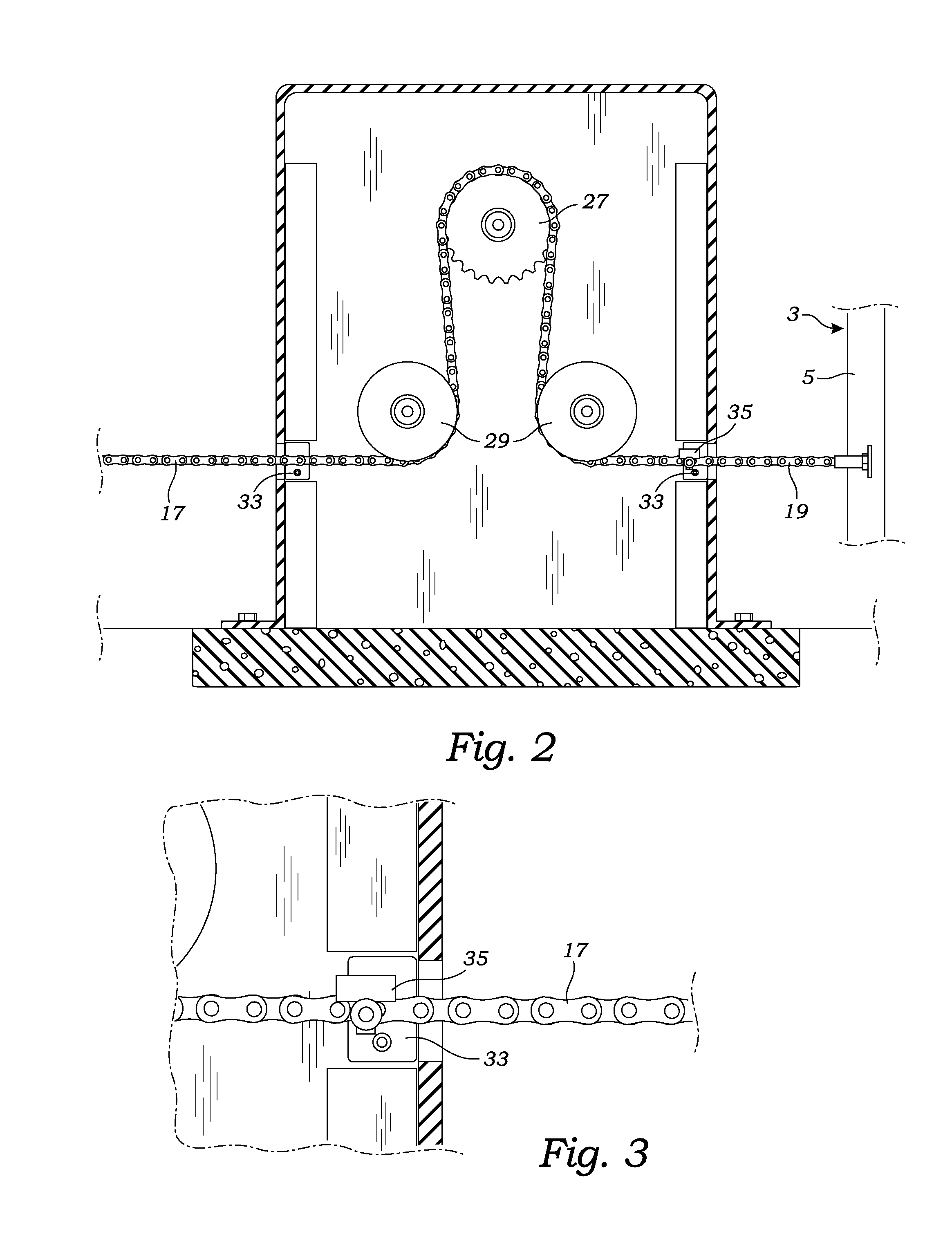 Chain driven gate and security system