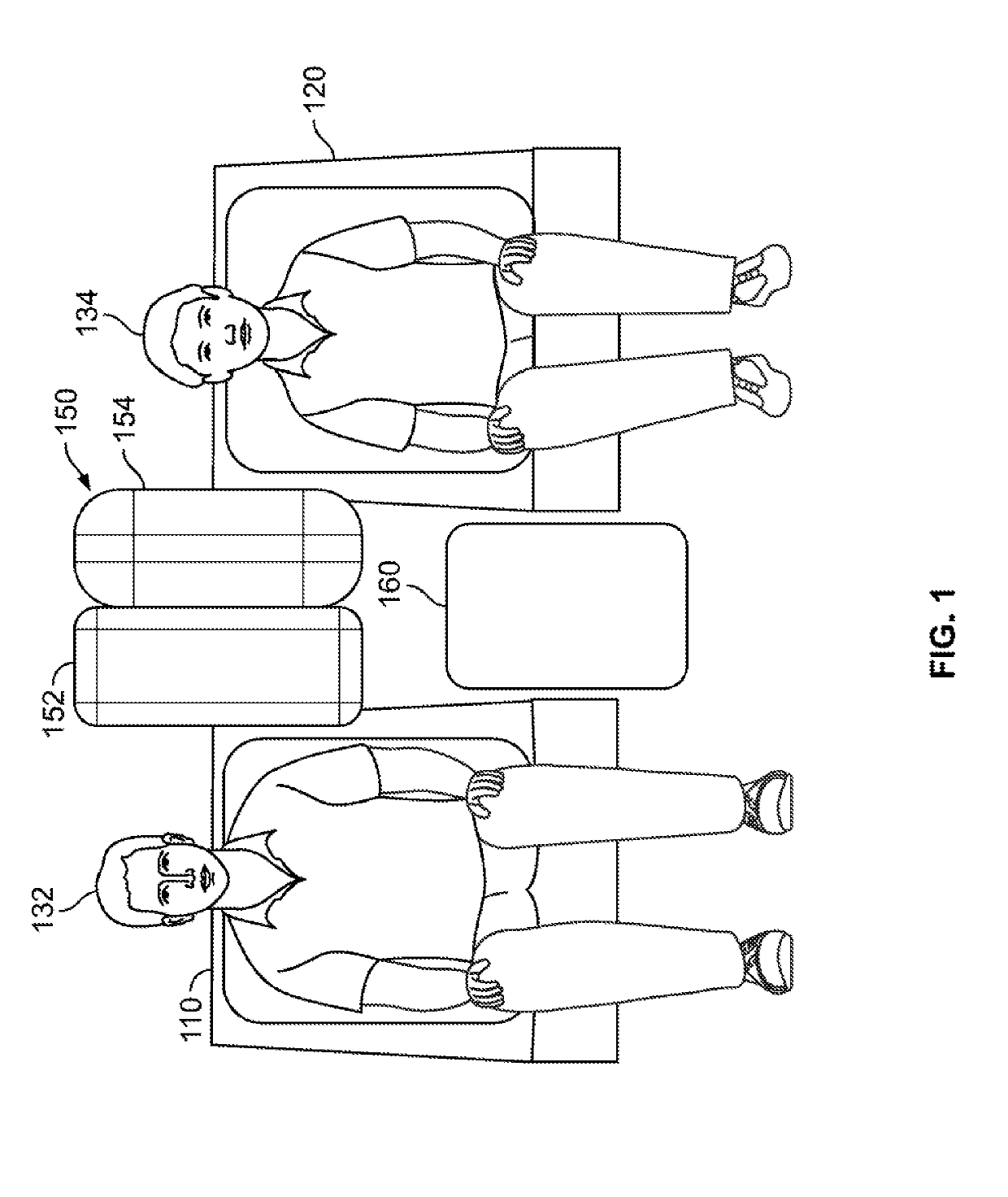 Airbag arrangement for protection in a far-side vehicular crash