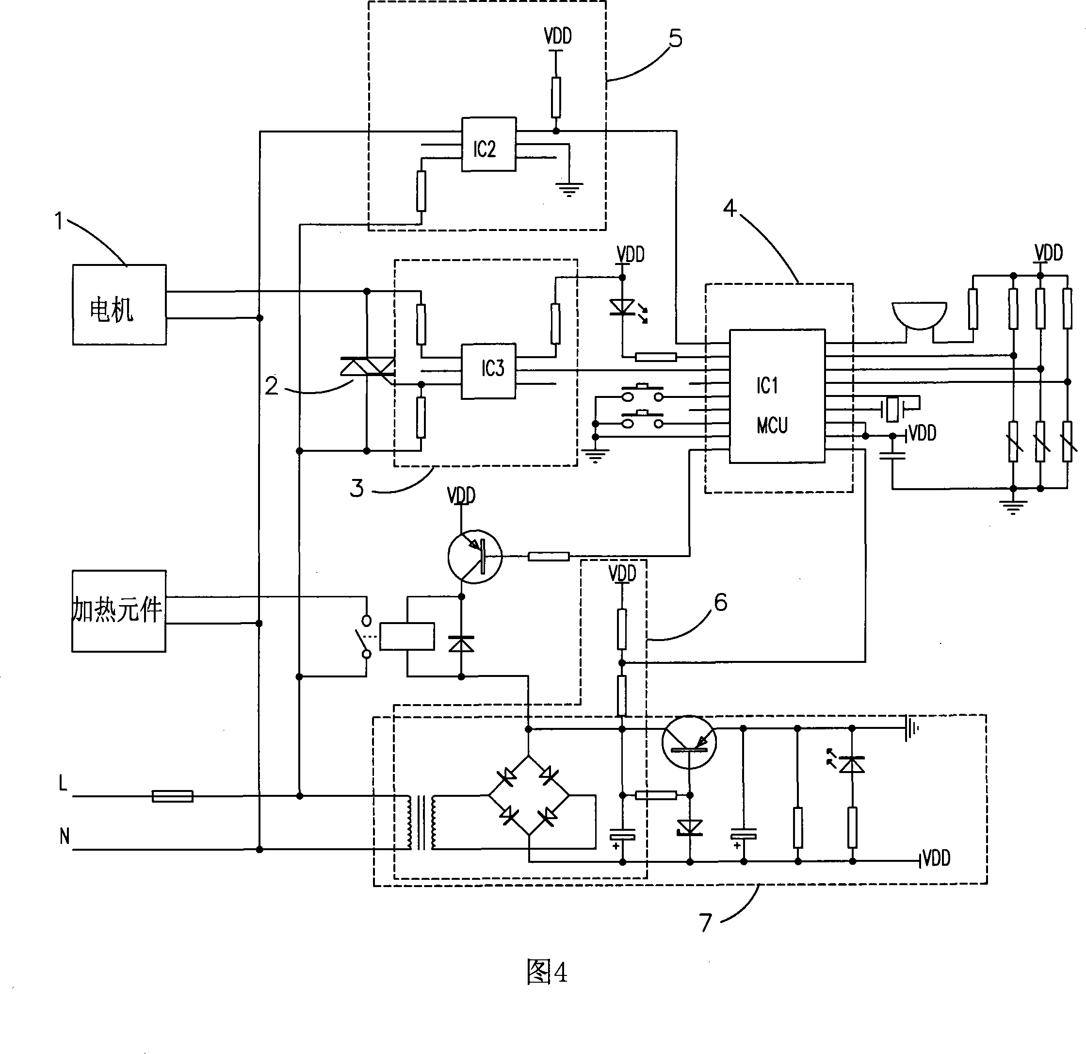 Soybean milk machine controlling circuit capable of starting electric machine softly