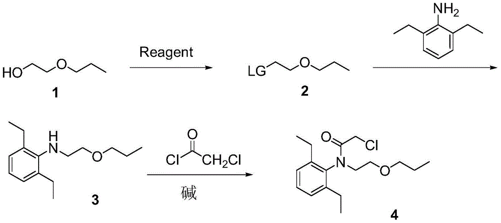 The synthetic method of pretilachlor