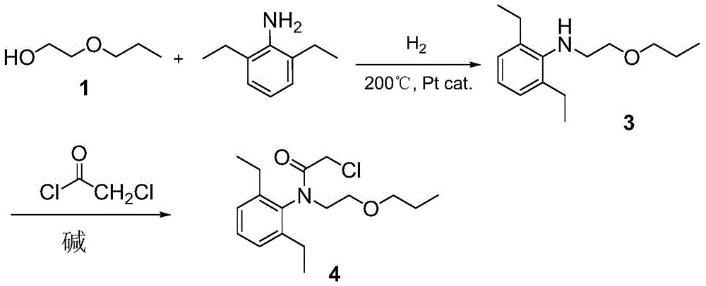 The synthetic method of pretilachlor