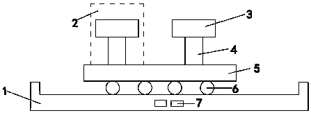 Singeing machine burner assembling support