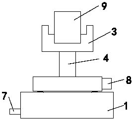 Singeing machine burner assembling support