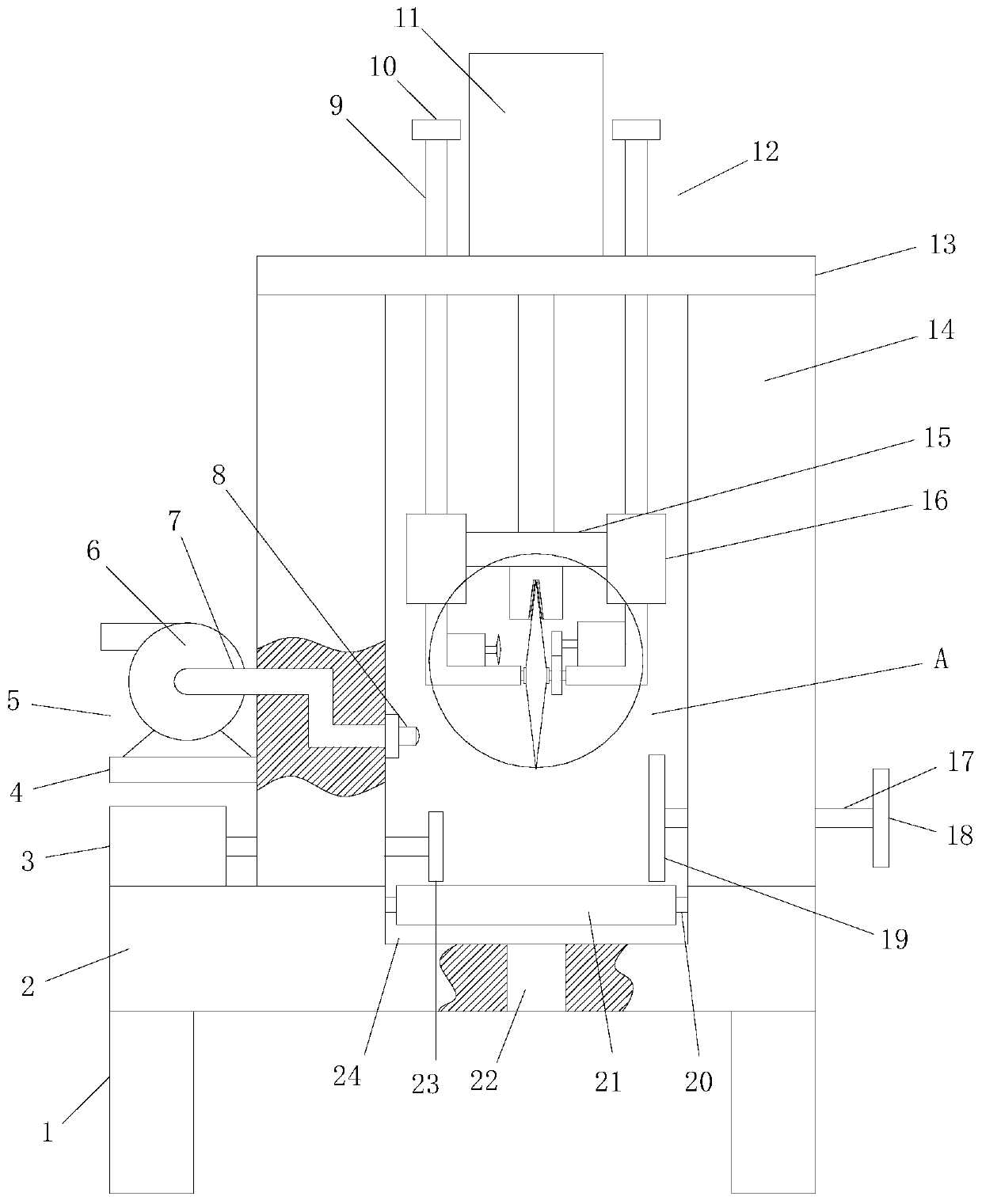 Cutting device for mechanical engineering