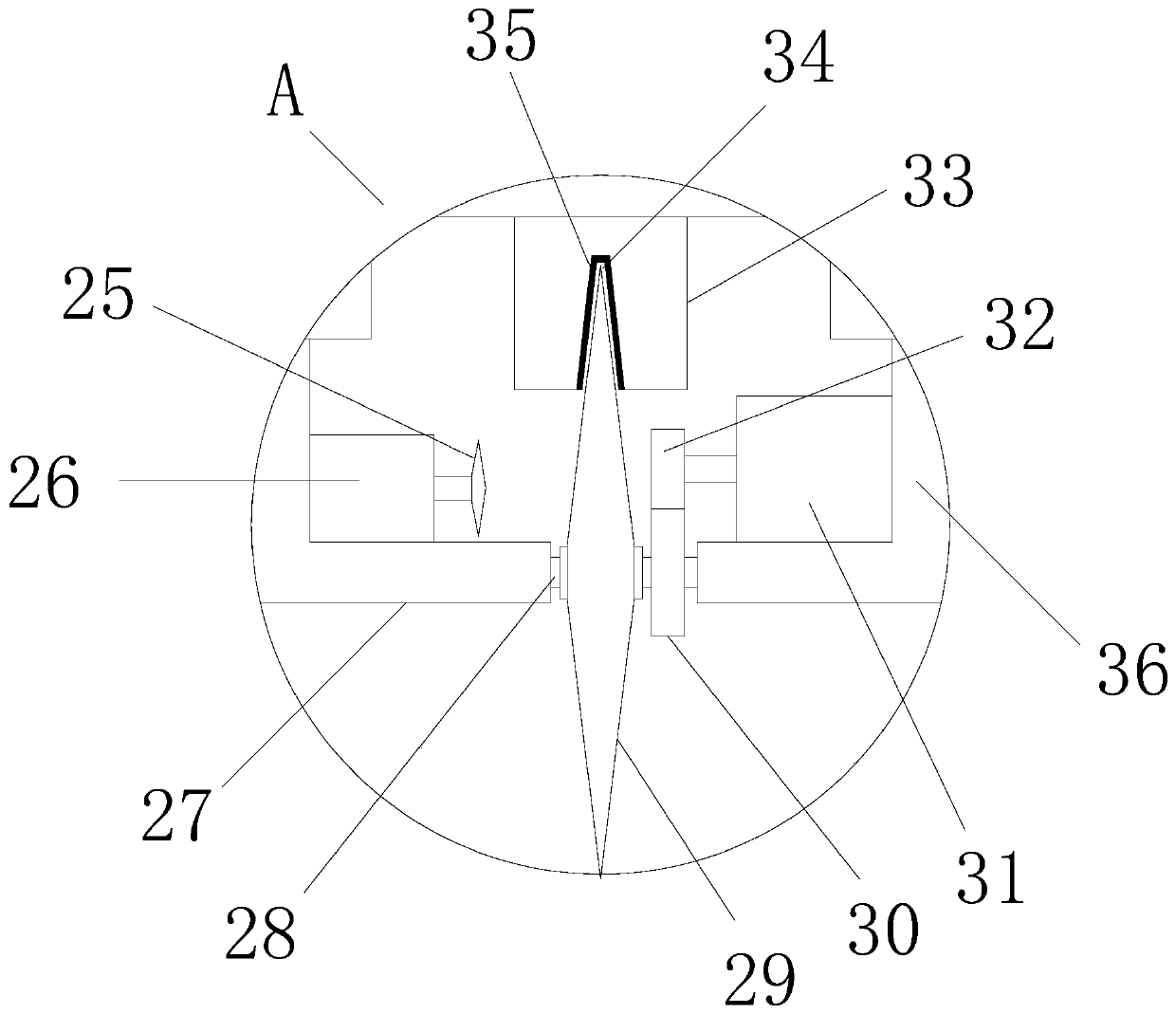 Cutting device for mechanical engineering