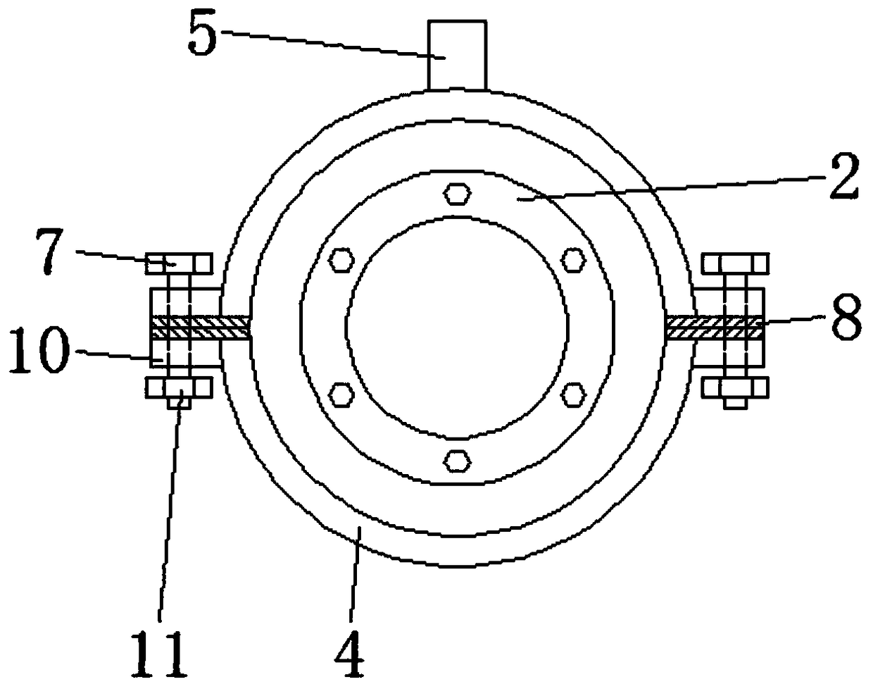 Oil field pipeline leakage detection device in oil exploitation