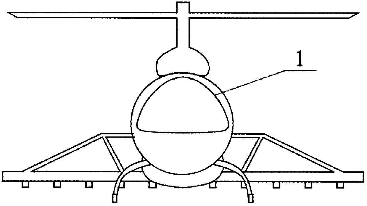 Aviation spraying device