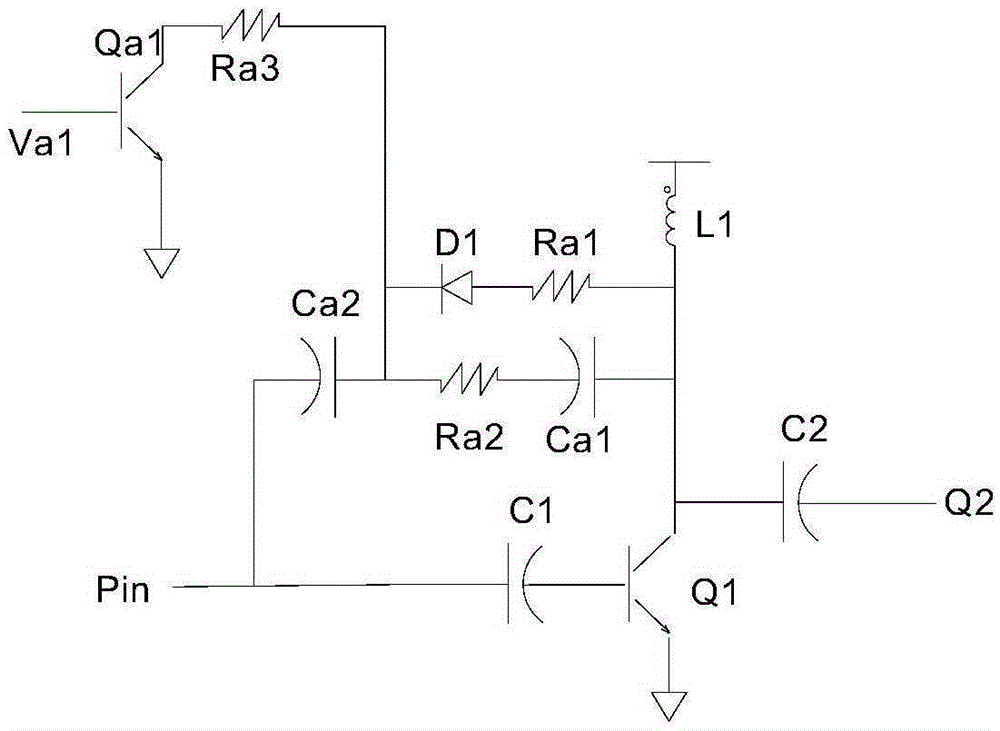 Power amplification electric appliance gain switching circuit