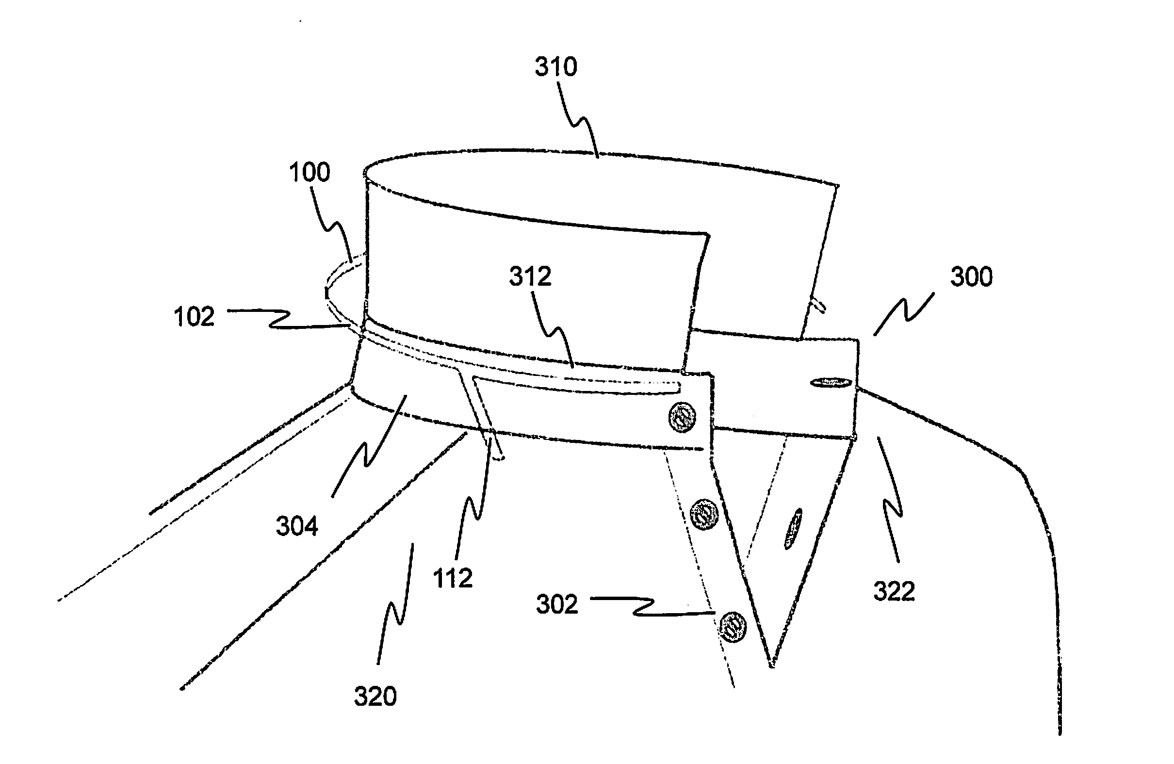 Apparatus for stiffening a shirt collar