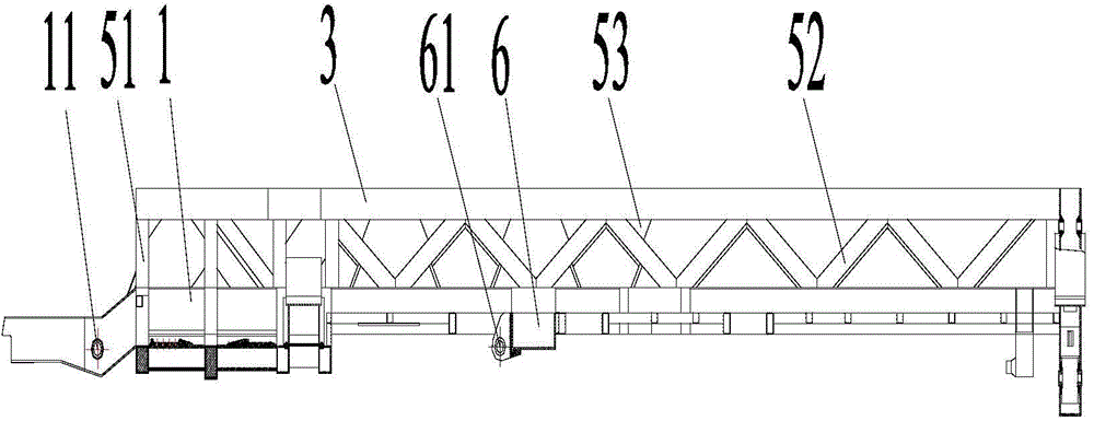 Truss type erecting arm