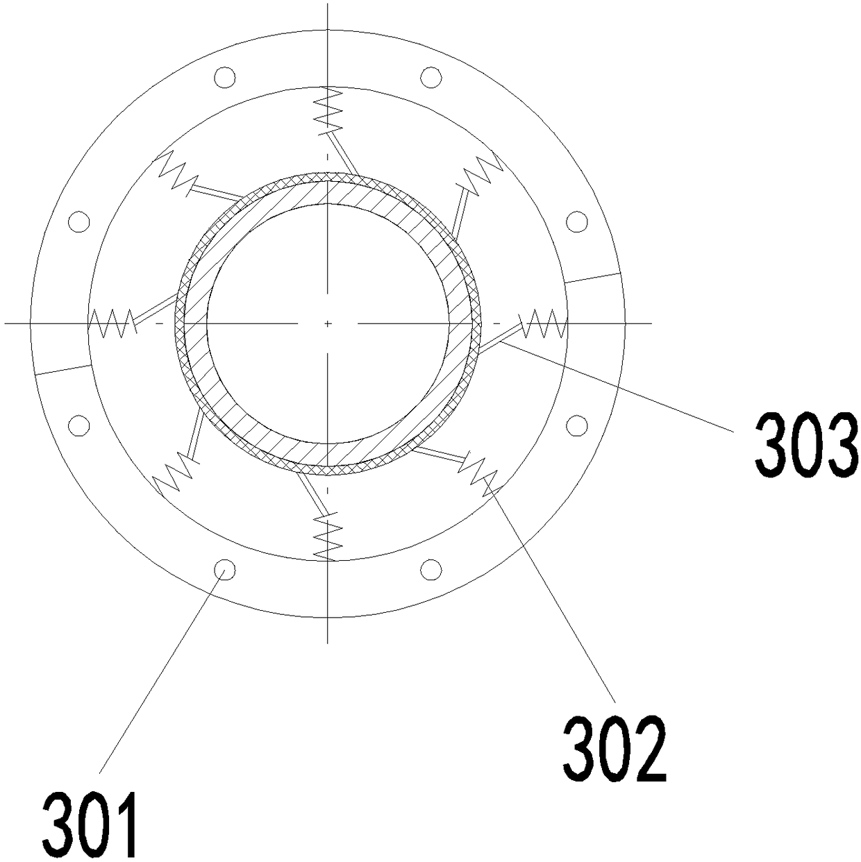 Defrosting device and defrosting method for coiled tube of refrigerating cabinet