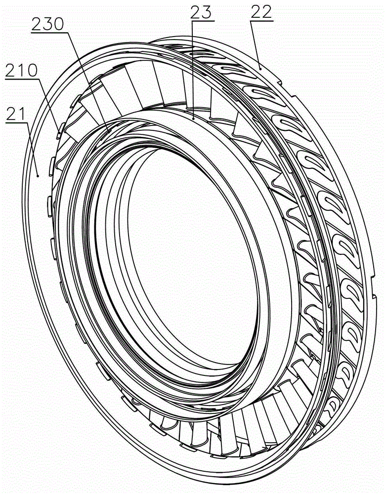 Device for cooling guiding device group of turbine