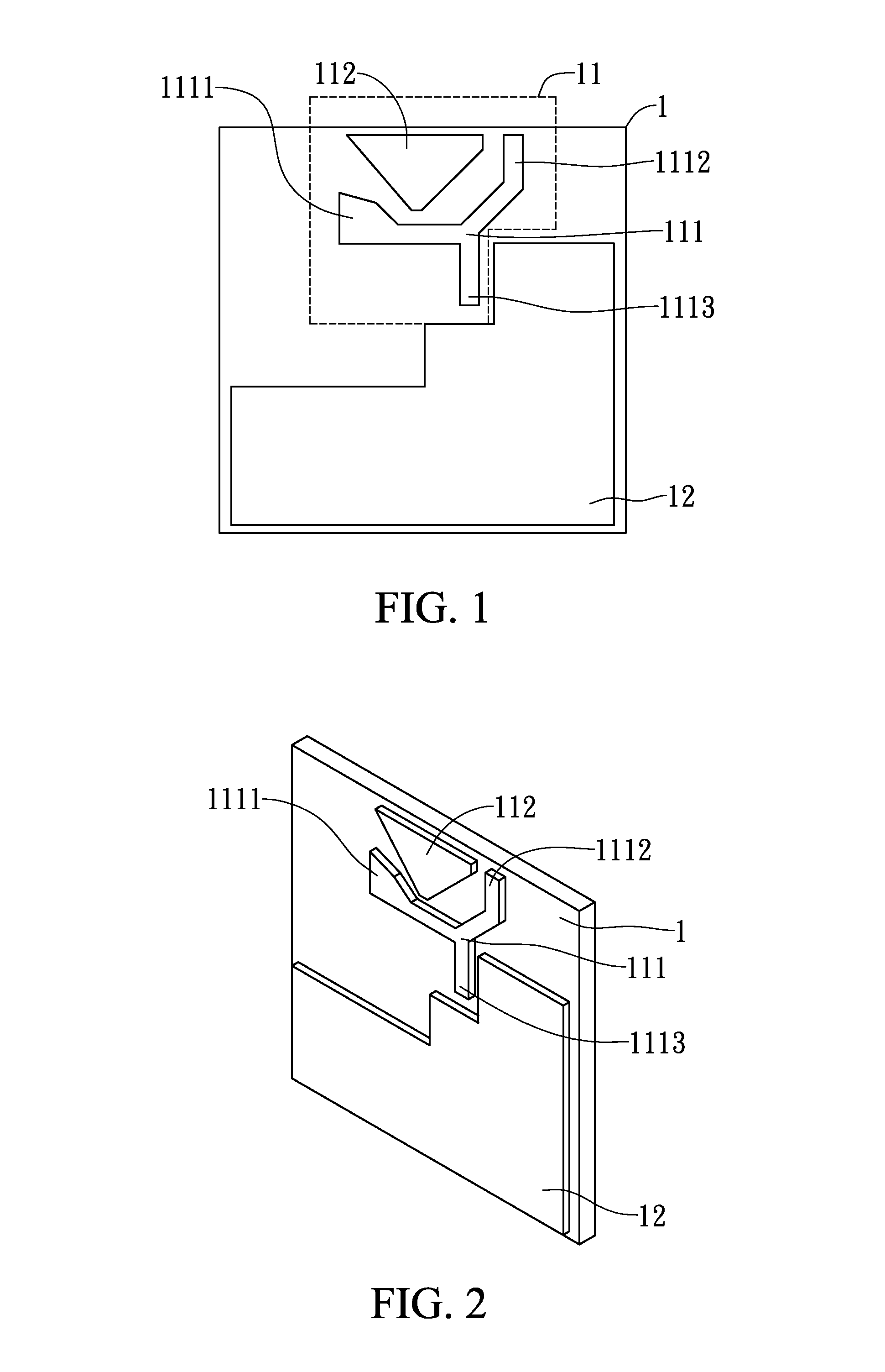 Hanging type monopole wideband antenna