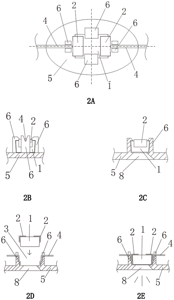 Weld-free type surface mounted device light-emitting diode (LED) lamp structure