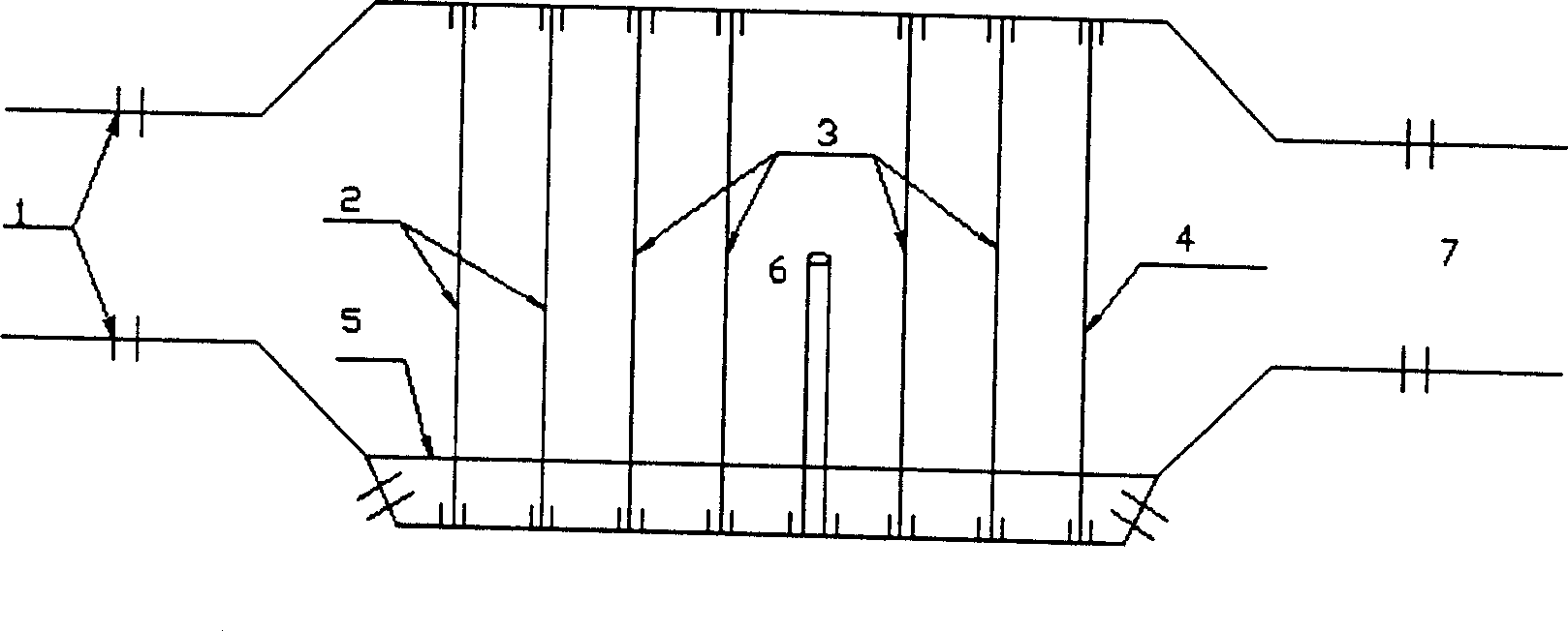 Central air conditioner with dust collecting and disinfecting device