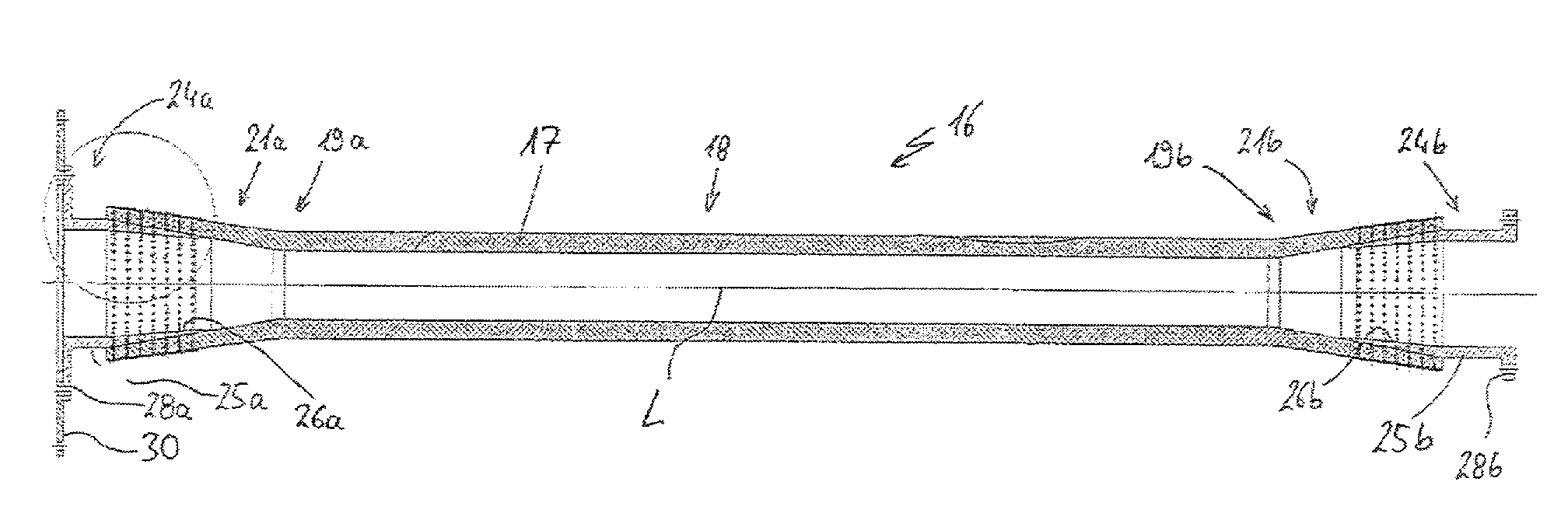 Shaft Arrangement and Method for Producing a Shaft Arrangement and Connecting Element as an Initial Product