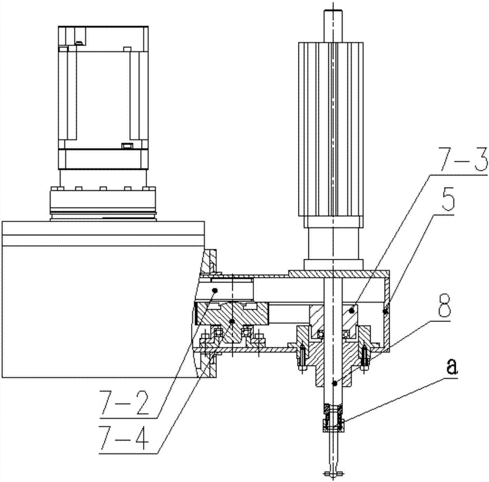 Eccentric planetary polishing device of large-caliber aspheric robot