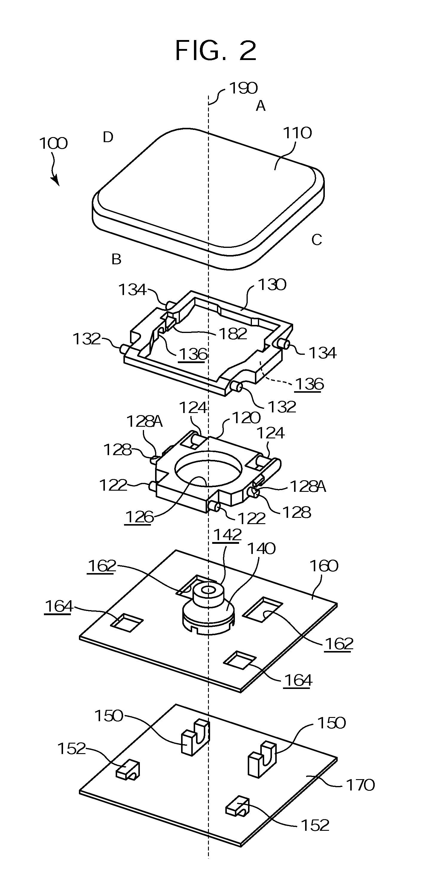 Link structure and key switch structure