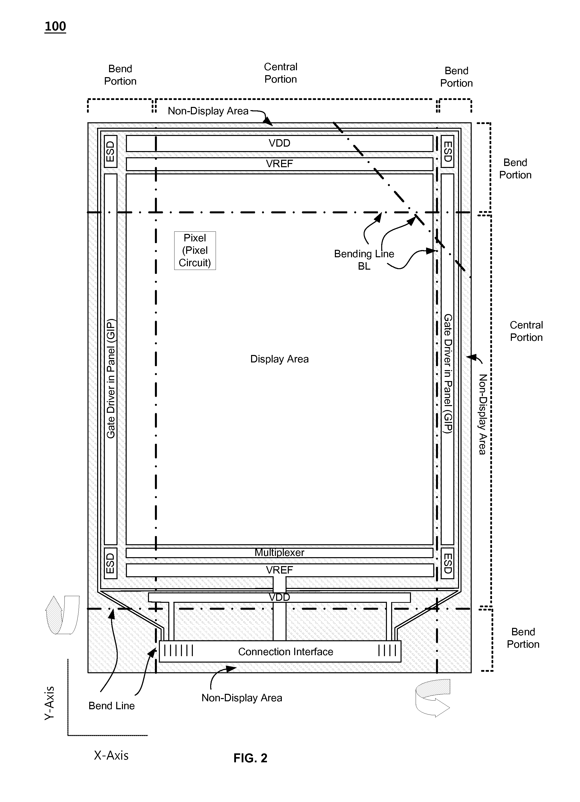 Organic light emitting diode display device with flexible printed circuit film