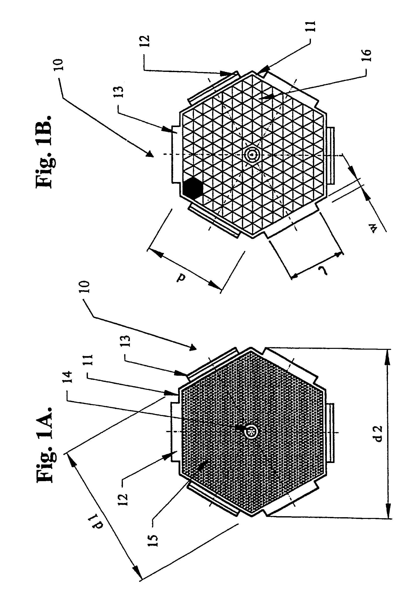 Hexagonal paving panel