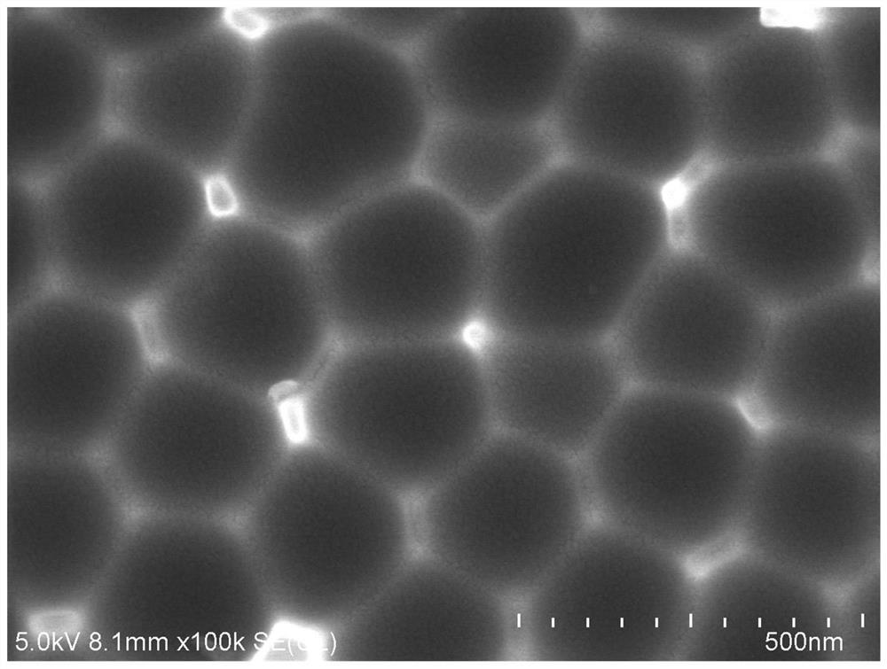 Large-hole-pitch anodized aluminum oxide film based on parabolic equation boosting and preparation method and application of large-hole-pitch anodized aluminum oxide film