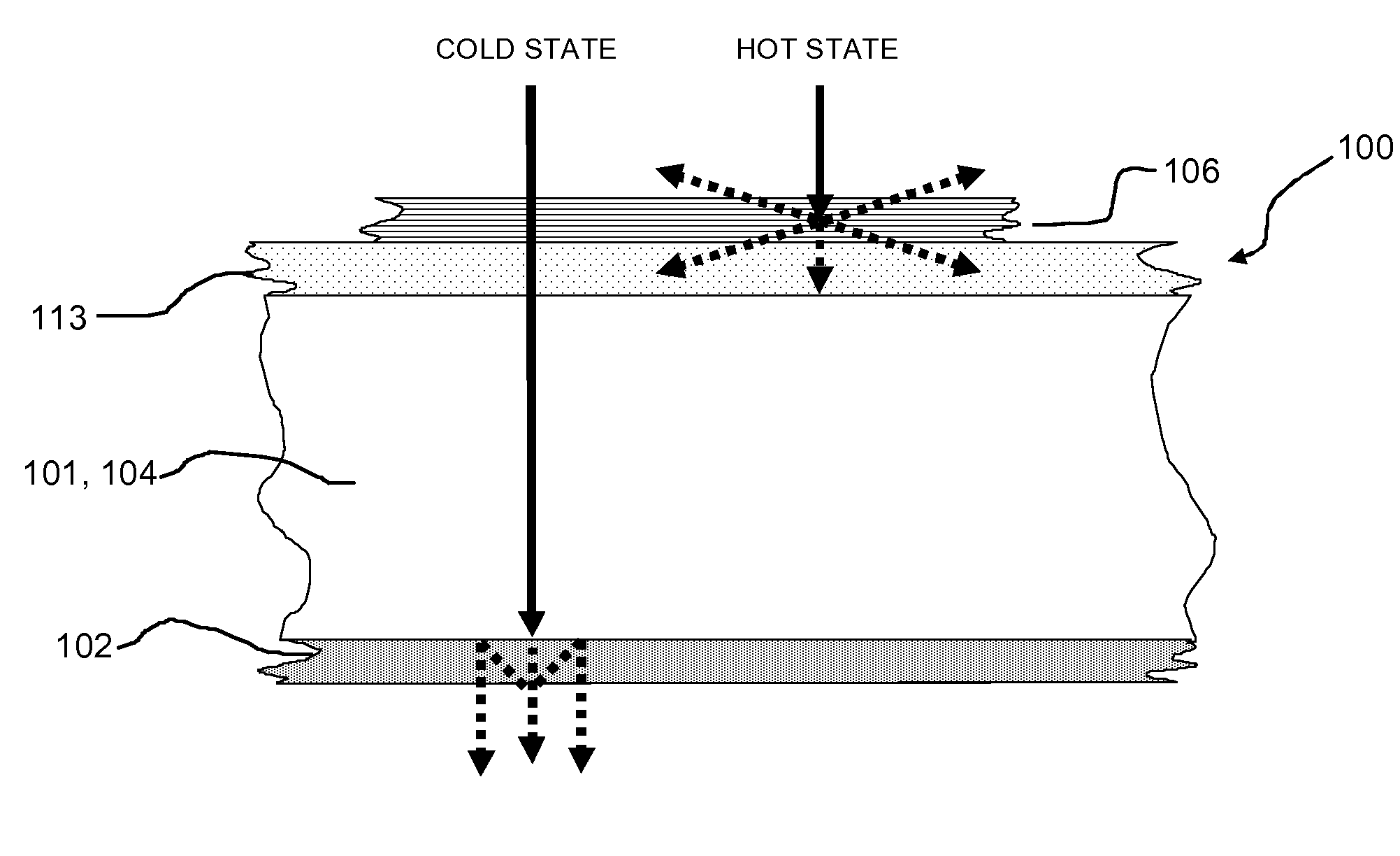 Thermally switched optical downconverting filter