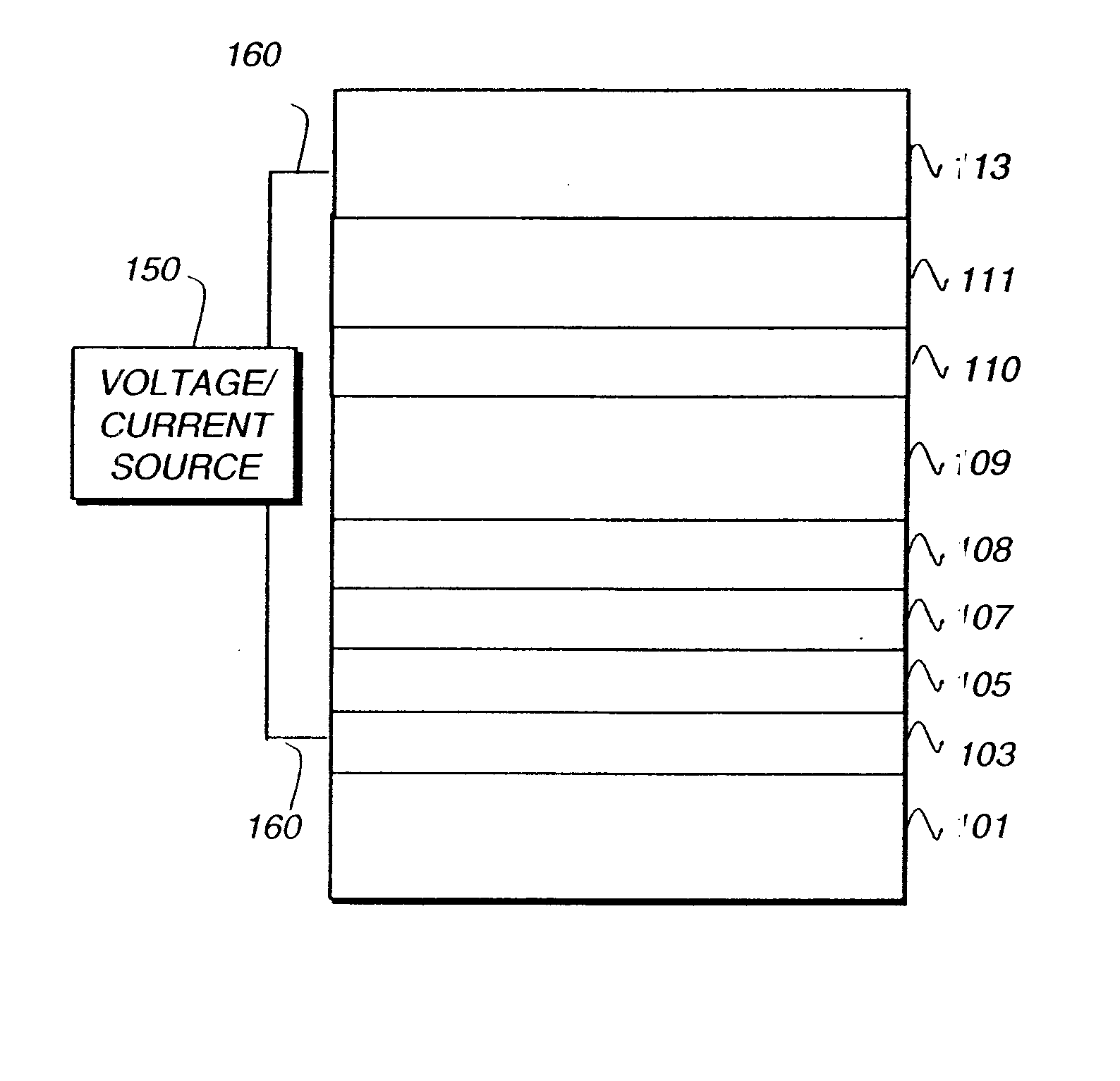 Light emitting device containing phosphorescent complex