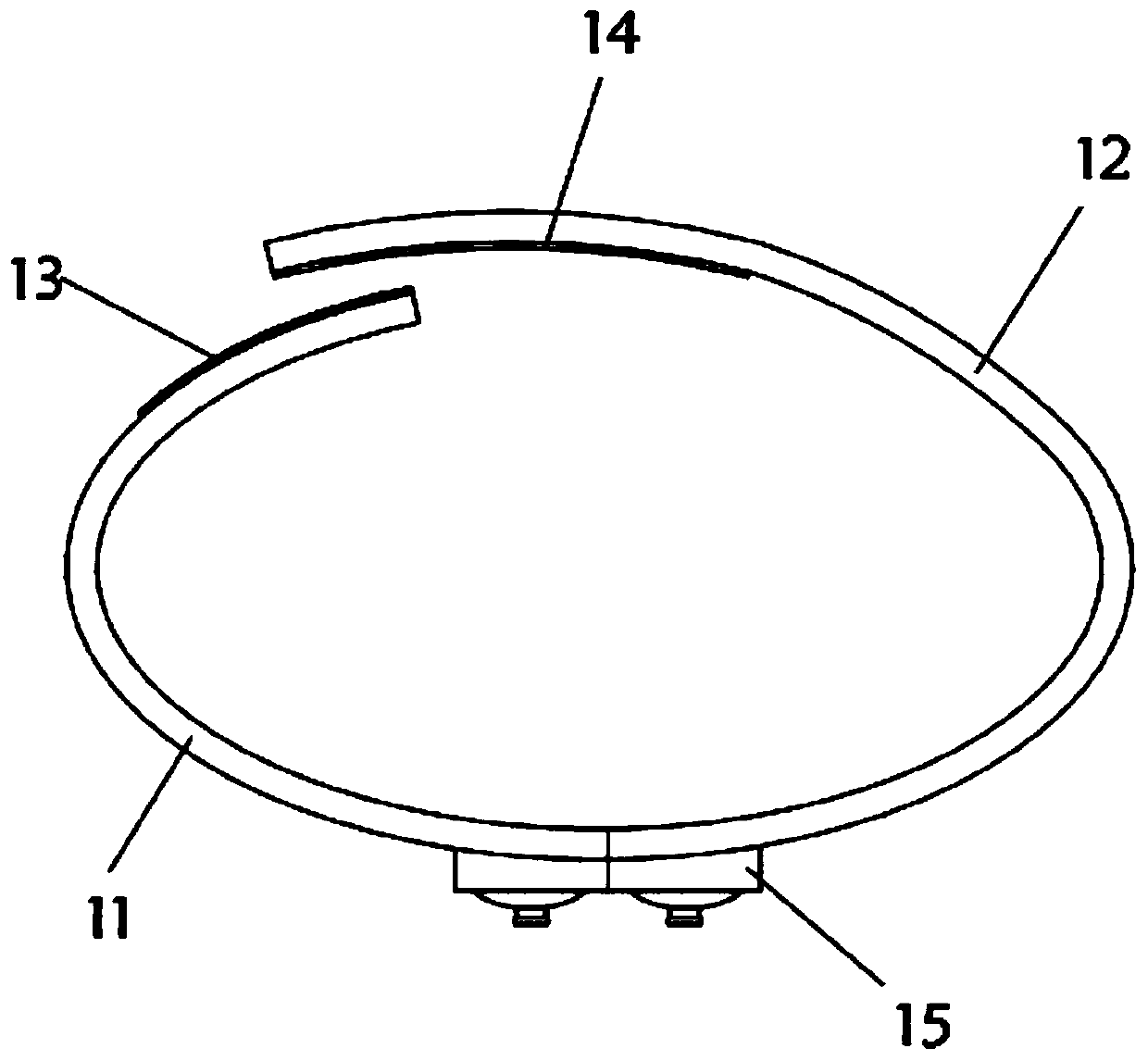 Double-air-bag radial artery compressor under finger pulse oxygen plethysmography wave monitoring and pressure reduction method of double-air-bag radial artery compressor