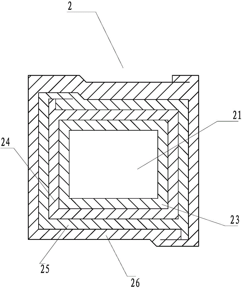 Composite energy absorption device for collision and application