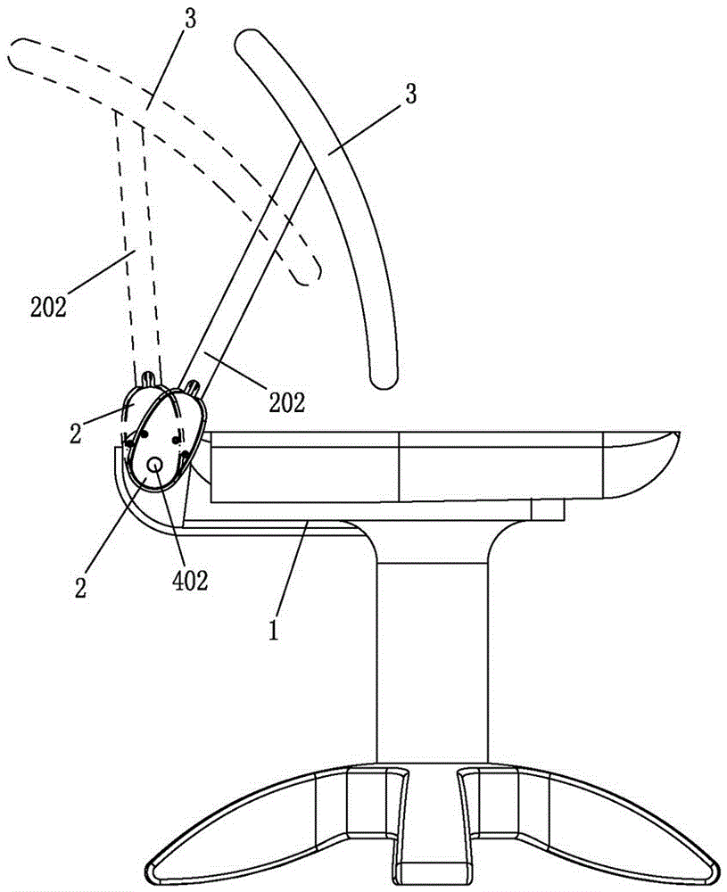 Swing mechanism for furniture